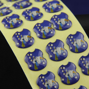 Epoxy coated stickers