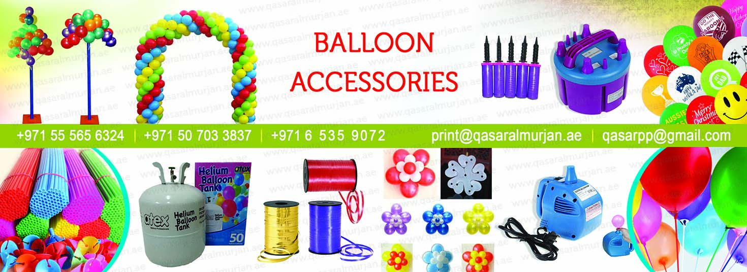 Balloon accessories in dubai