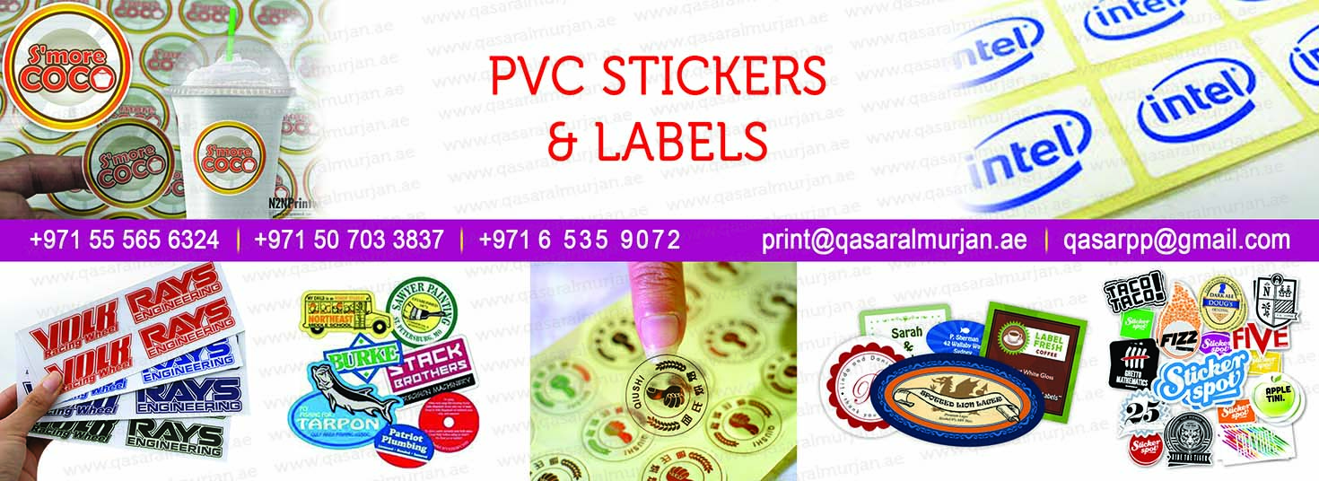 Arab Emirates PVC label printing press, pvc sticker, label printing, tag, printing in UAE